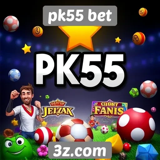Variedade de jogos disponíveis no pk55 bet