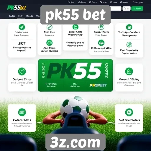 Recursos e funcionalidades do site pk55 bet